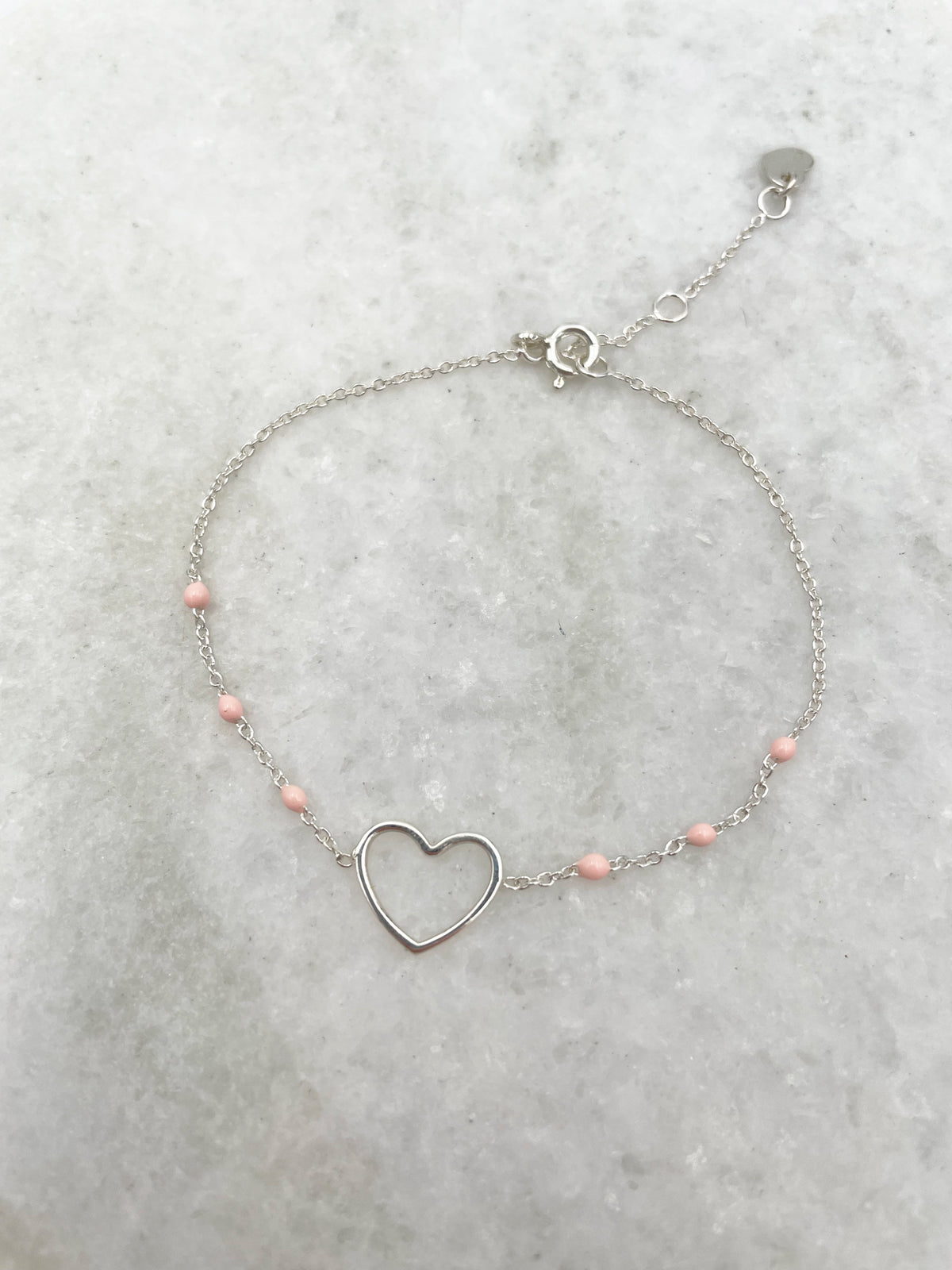 Bracelet Heart Argent.