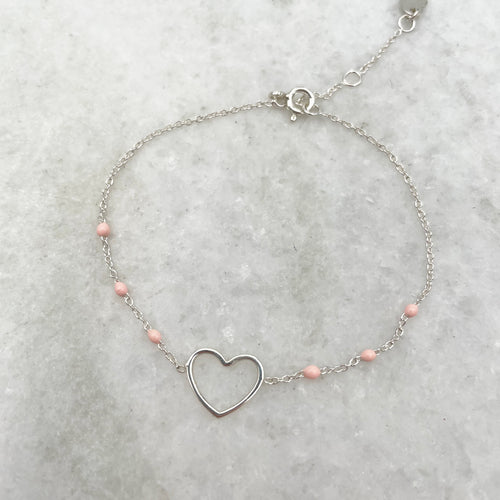 Bracelet Heart Argent.