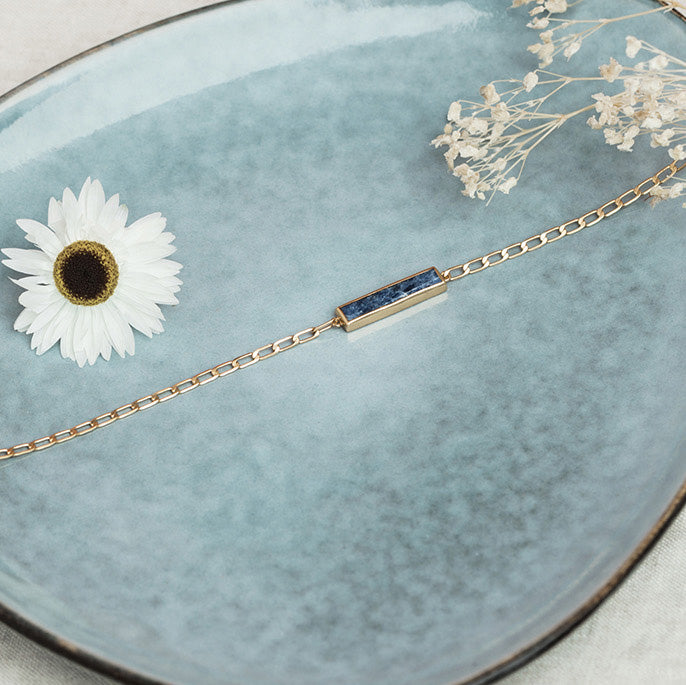Bracelet Jim Sodalite Or.