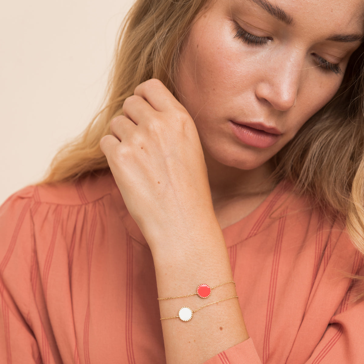 Bracelet Célie Blanc.