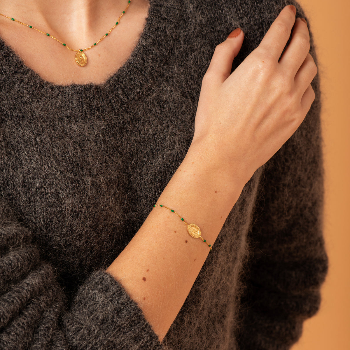 Bracelet Flower Emeraude