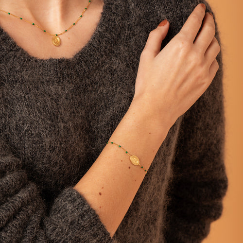 Bracelet Flower Emeraude