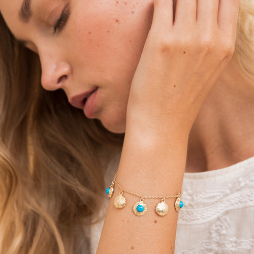 Bracelet Nymphea Turquoise.