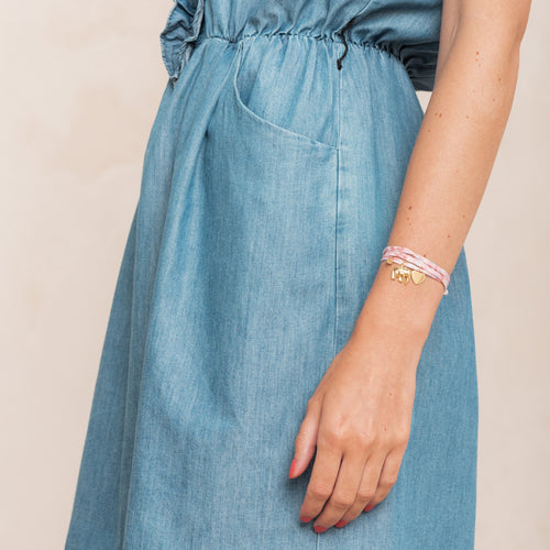 Bracelet Greta Flower Pop Framboise