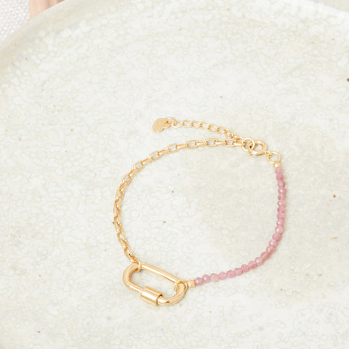 Bracelet Anaela Tourmaline Rose