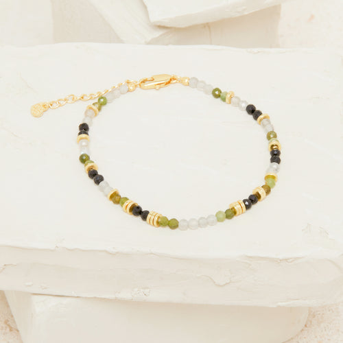 Bracelet   Naliny Labradorite/Onyx Noir
