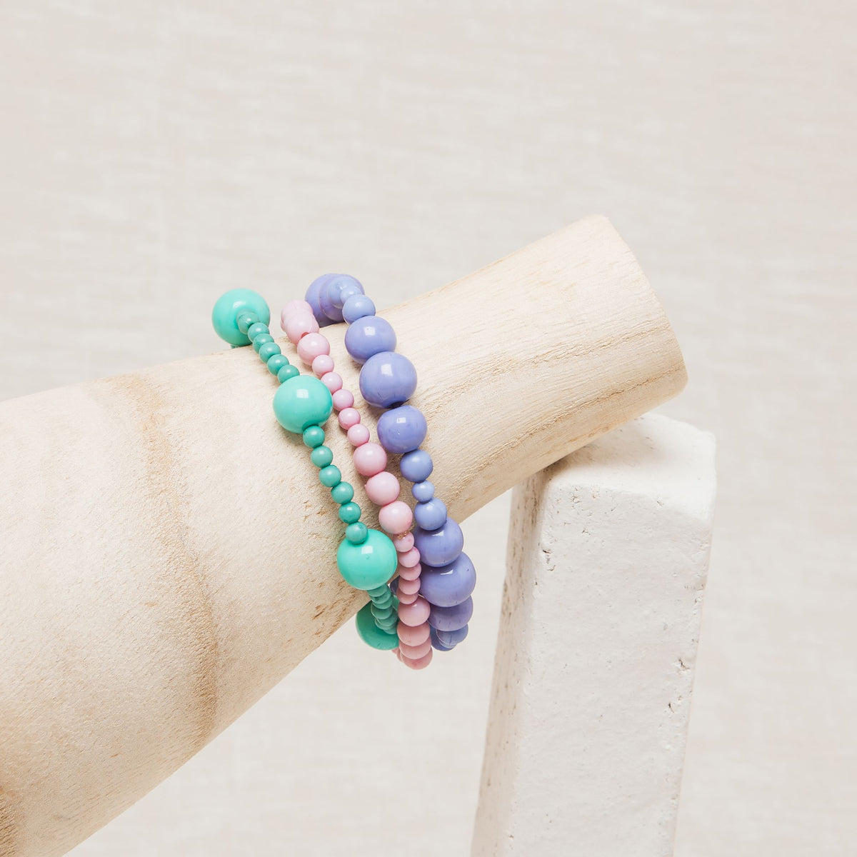 Set De Bracelets Gailor Mosaique / Menthe / Lilas