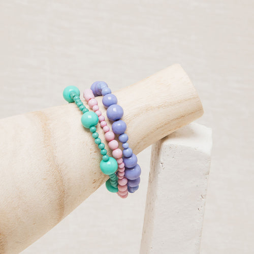 Set De Bracelets Gailor Mosaique / Menthe / Lilas