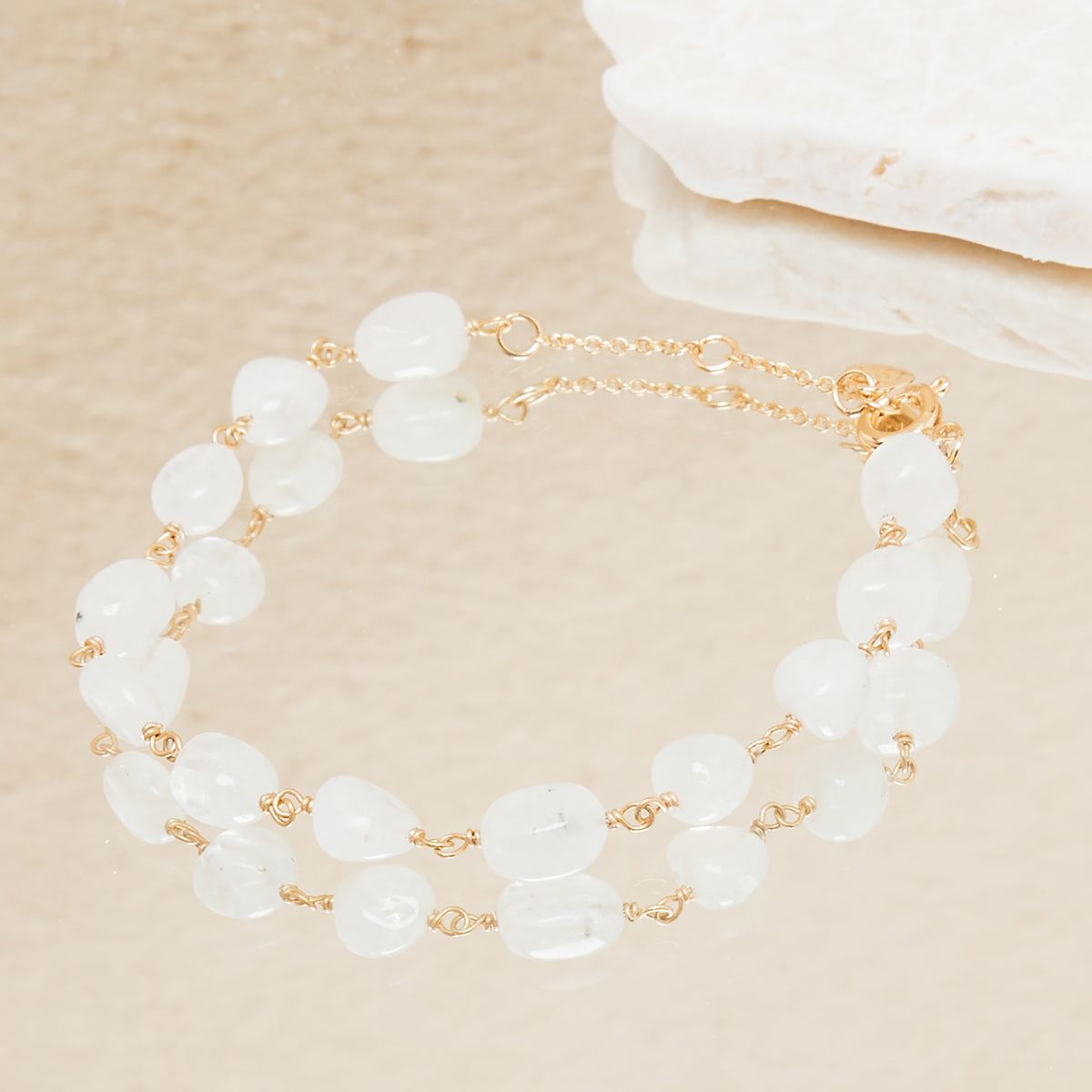 Bracelet Layan Pierre De Lune Blanche
