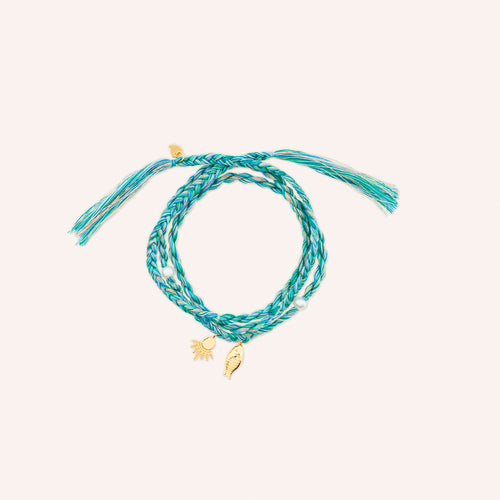 Bracelet Ilona Perle Blanche/Aqua