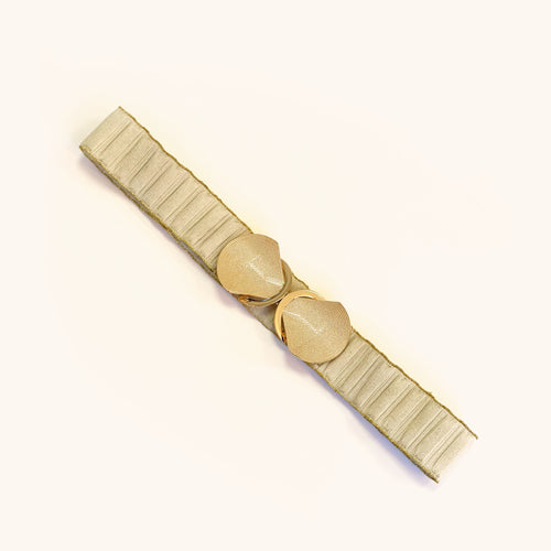 Ceinture Élastique Sandra Creme Dore