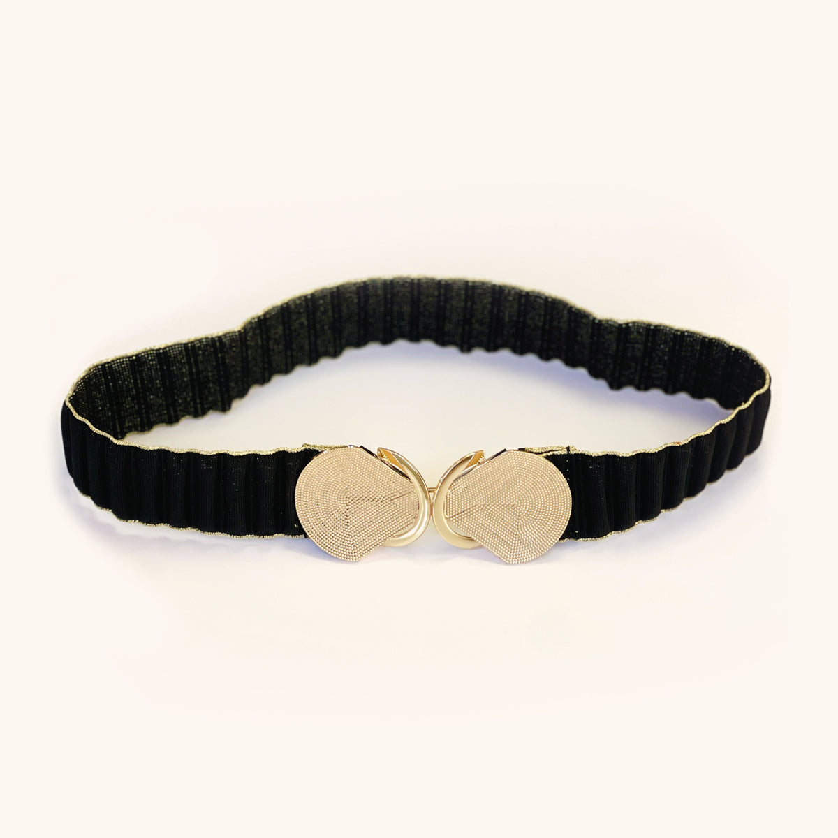 Ceinture Élastique Sandra Noir Dore
