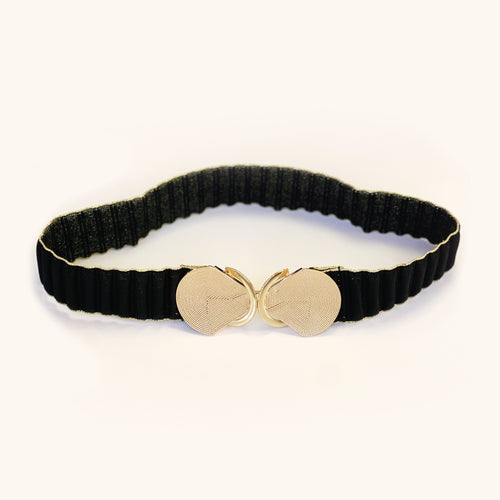 Ceinture Élastique Sandra Noir Dore
