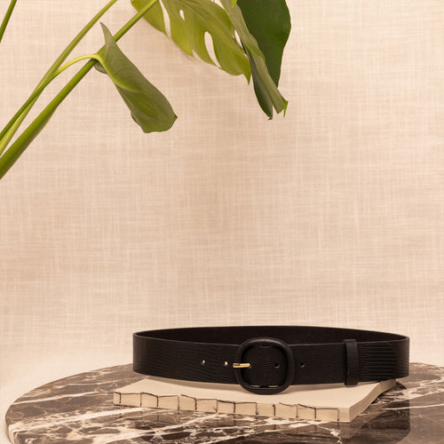 Ceinture Rosane Lezard Ganache