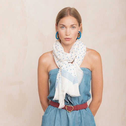 Ceinture Cuir Aleth Framboise