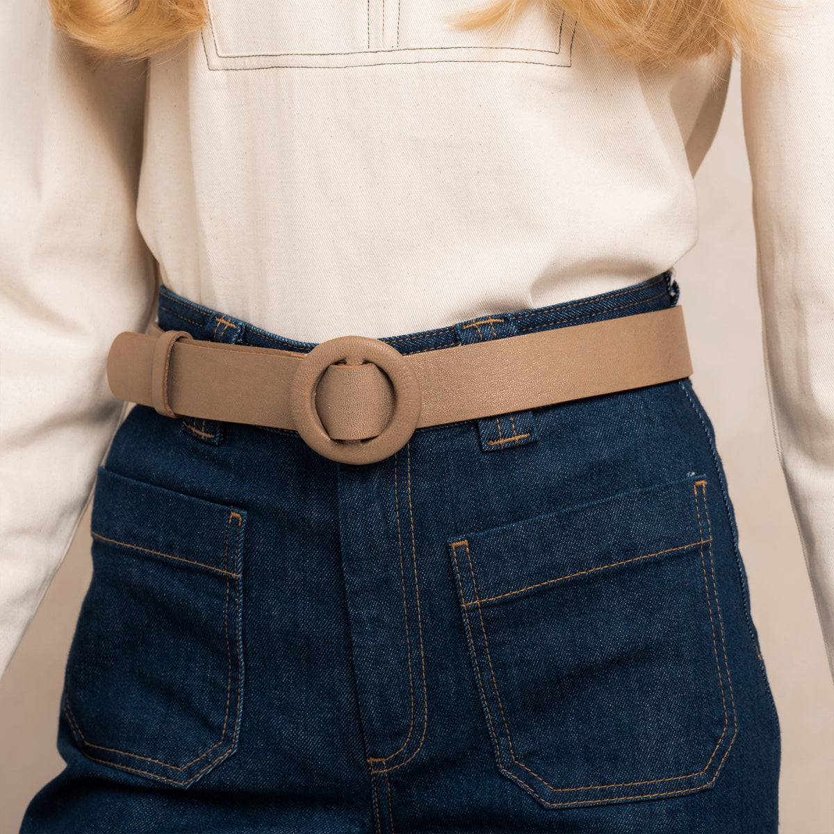 Ceinture Tinna Beige/Dore