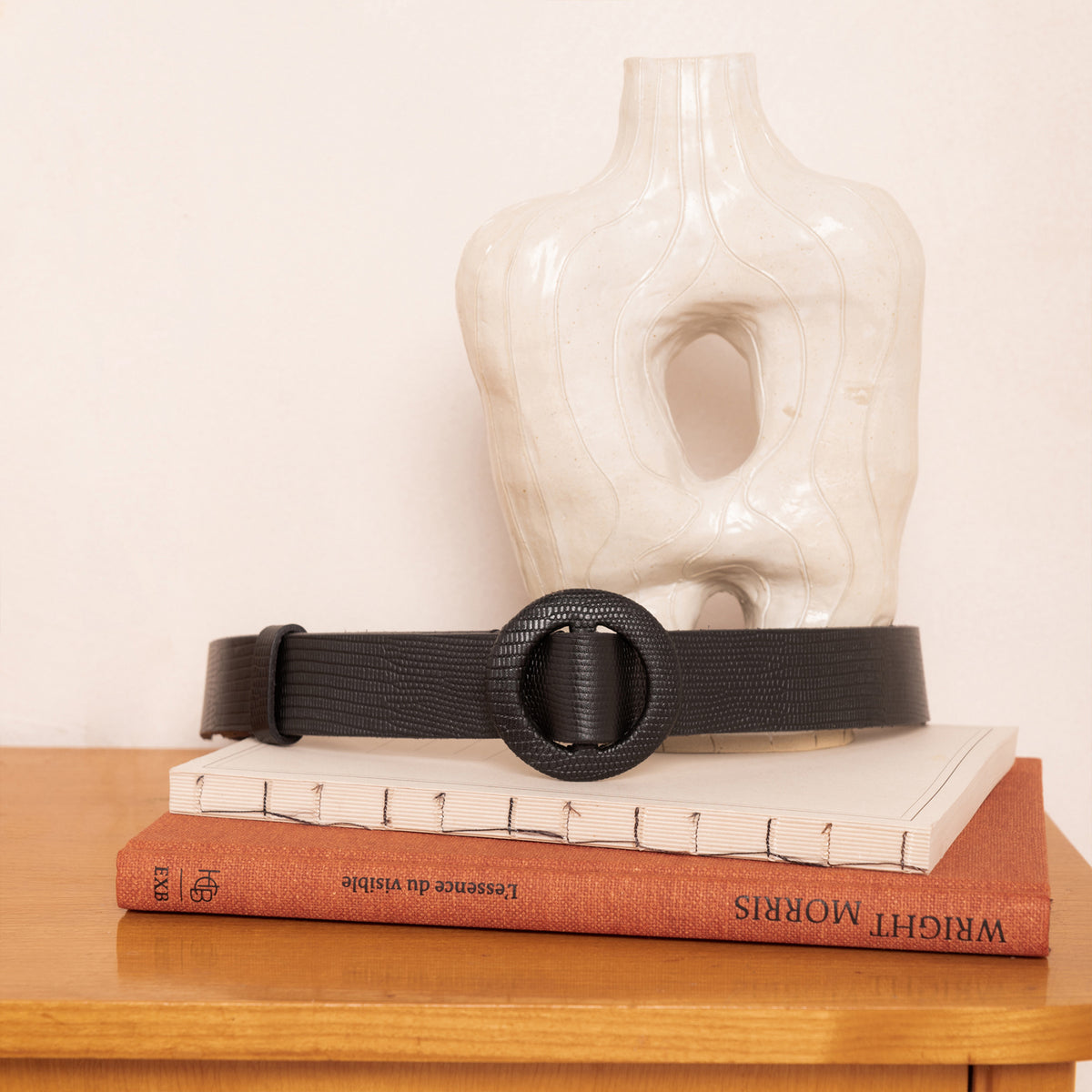 Ceinture Tinna Lezard Noir