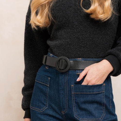 Ceinture Tinna Lezard Noir