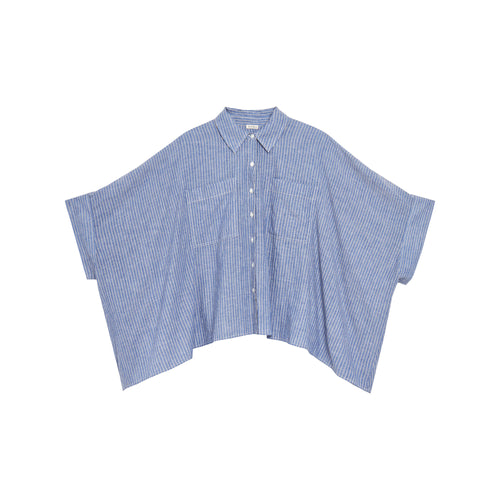 Chemise Boxy Denim/Ecru
