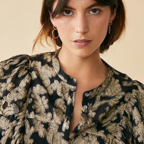 Chemise Luma Noir/Dore