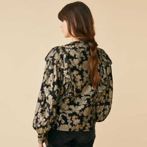 Chemise Luma Noir/Dore
