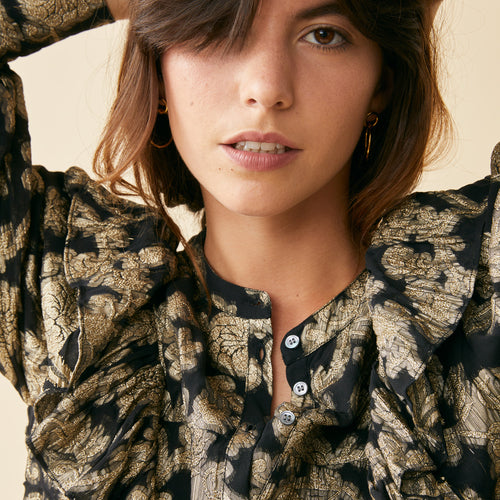 Chemise Luma Noir/Dore
