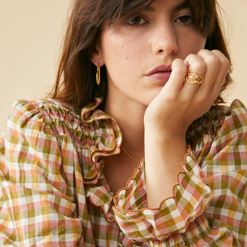 Chemise Yasmina Avocat/Pourpre