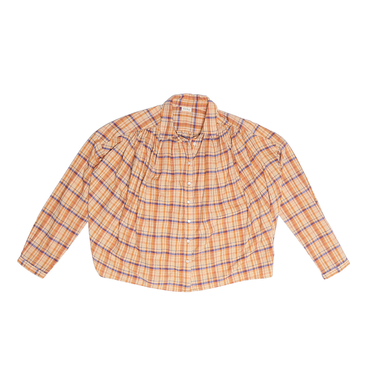 Chemise Nilaya Cobalt/Orange Brulee