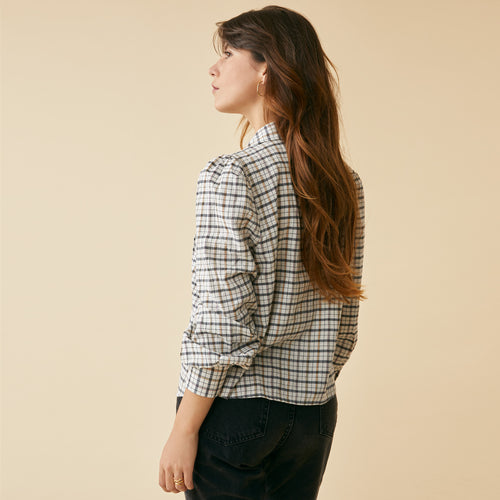 Chemise Ramia Noir/Ecru