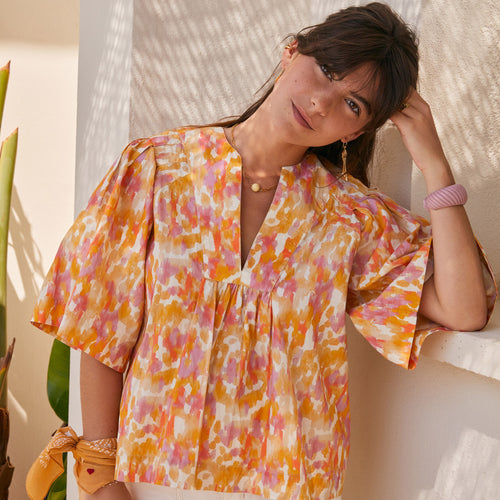 Chemise Nancie Aquarelle Lilas