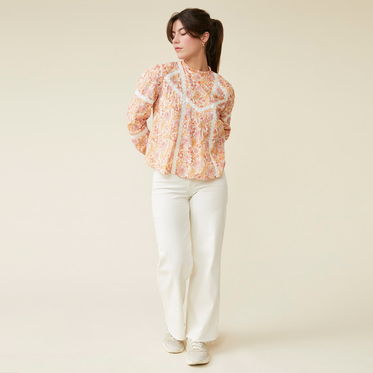 Chemise Meerasi Blockprint Giroflee