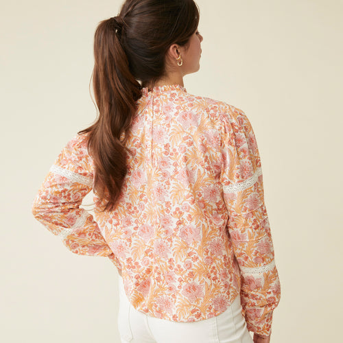 Chemise Meerasi Blockprint Giroflee
