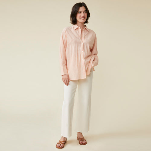 Chemise Reka Raye Ecru/Lipstick