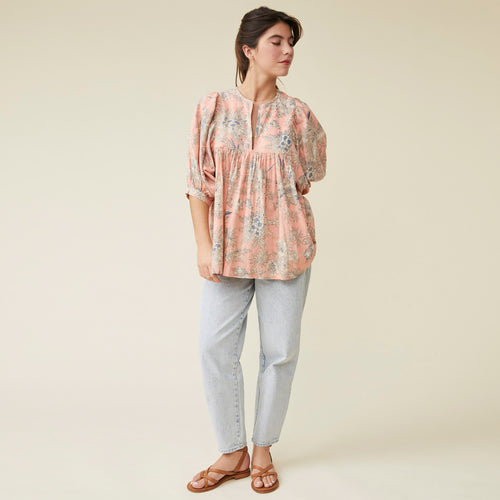 Chemise Neha Blockprint Lipstick