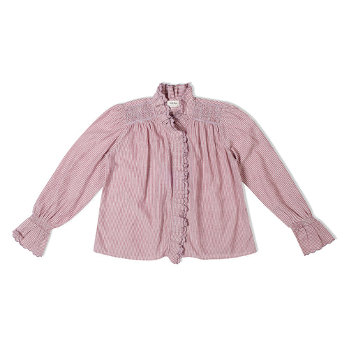 Chemise  Yasmina Rayures Grenat