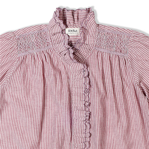Chemise  Yasmina Rayures Grenat