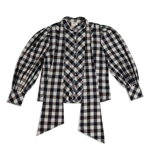 Chemise  Charlotte Carreau Noir/Ebene