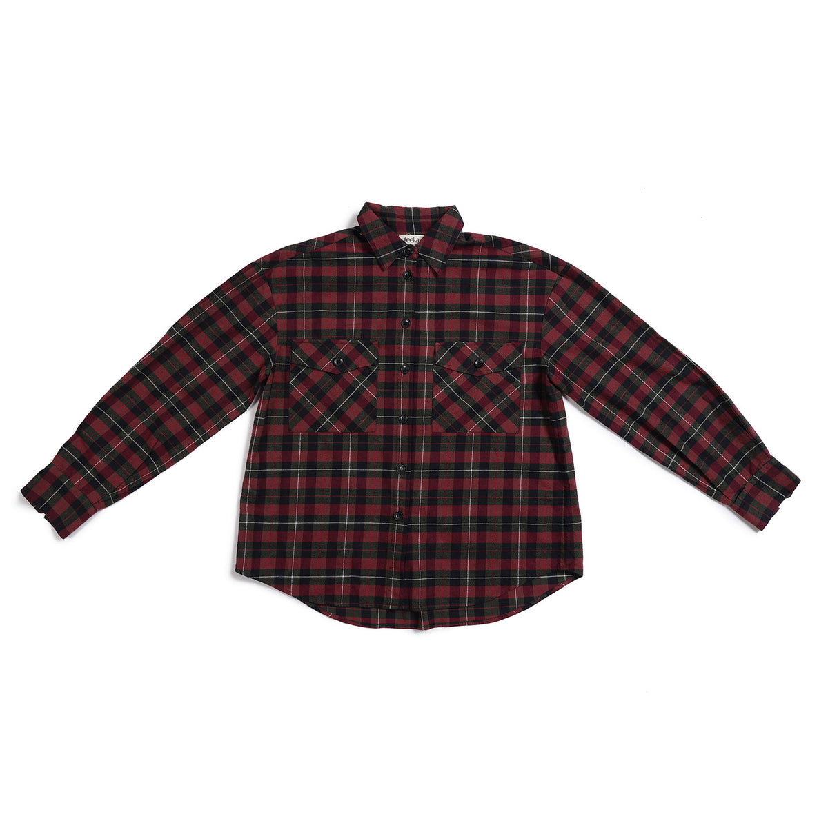 CHEMISE  Jane Tartan Grenat
