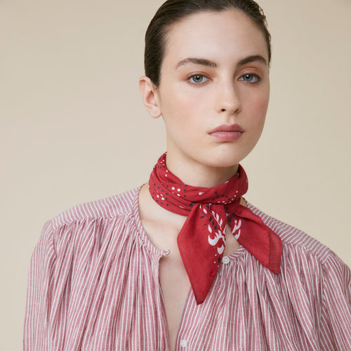 Chemise  Veda Rayures Grenat