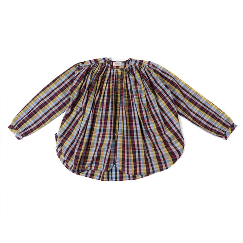 Chemise  Veda Carreau Sky/Grenat