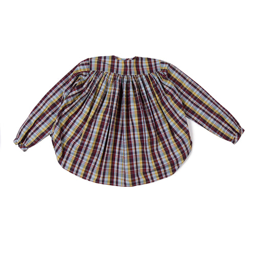 Chemise  Veda Carreau Sky/Grenat
