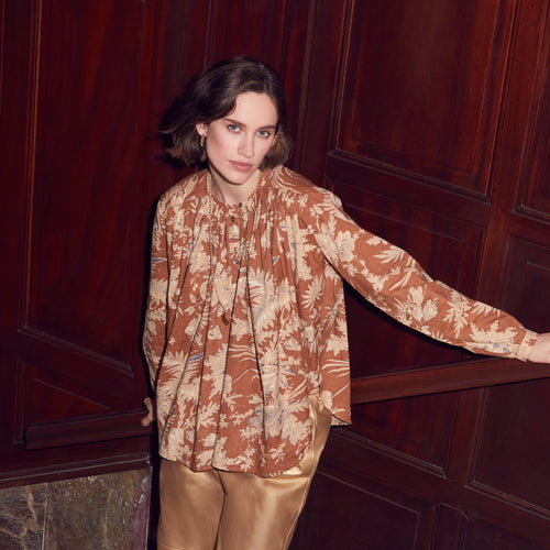 Chemise  Veda Blockprint Vison
