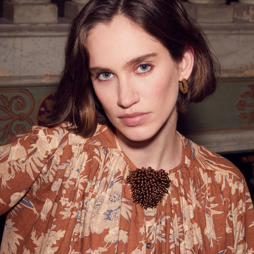 Chemise  Veda Blockprint Vison