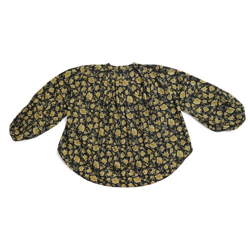 Chemise  Hayde Bagru Noir/Calendula