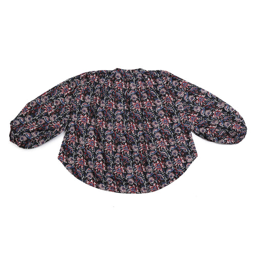 Chemise  Hayde Bagru Noir/Carmine