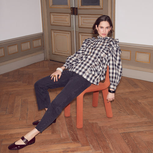 Chemise  Grace Carreau Noir/Ebene