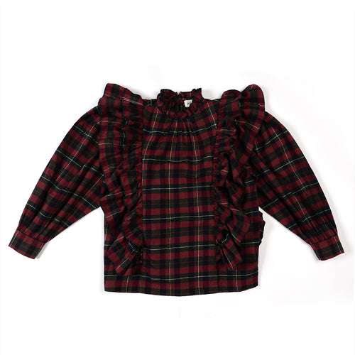 Chemise  Grace Tartan Grenat