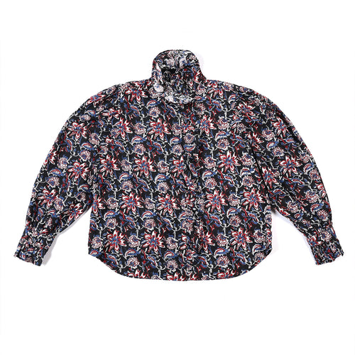 Chemise  Louison Bagru Noir/Carmine