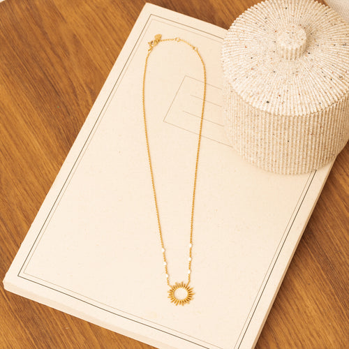 Collier Soleil Blanc