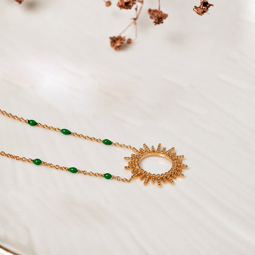 Collier Soleil Emeraude